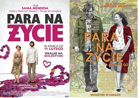 Plakaty promujące film "Para na życie"